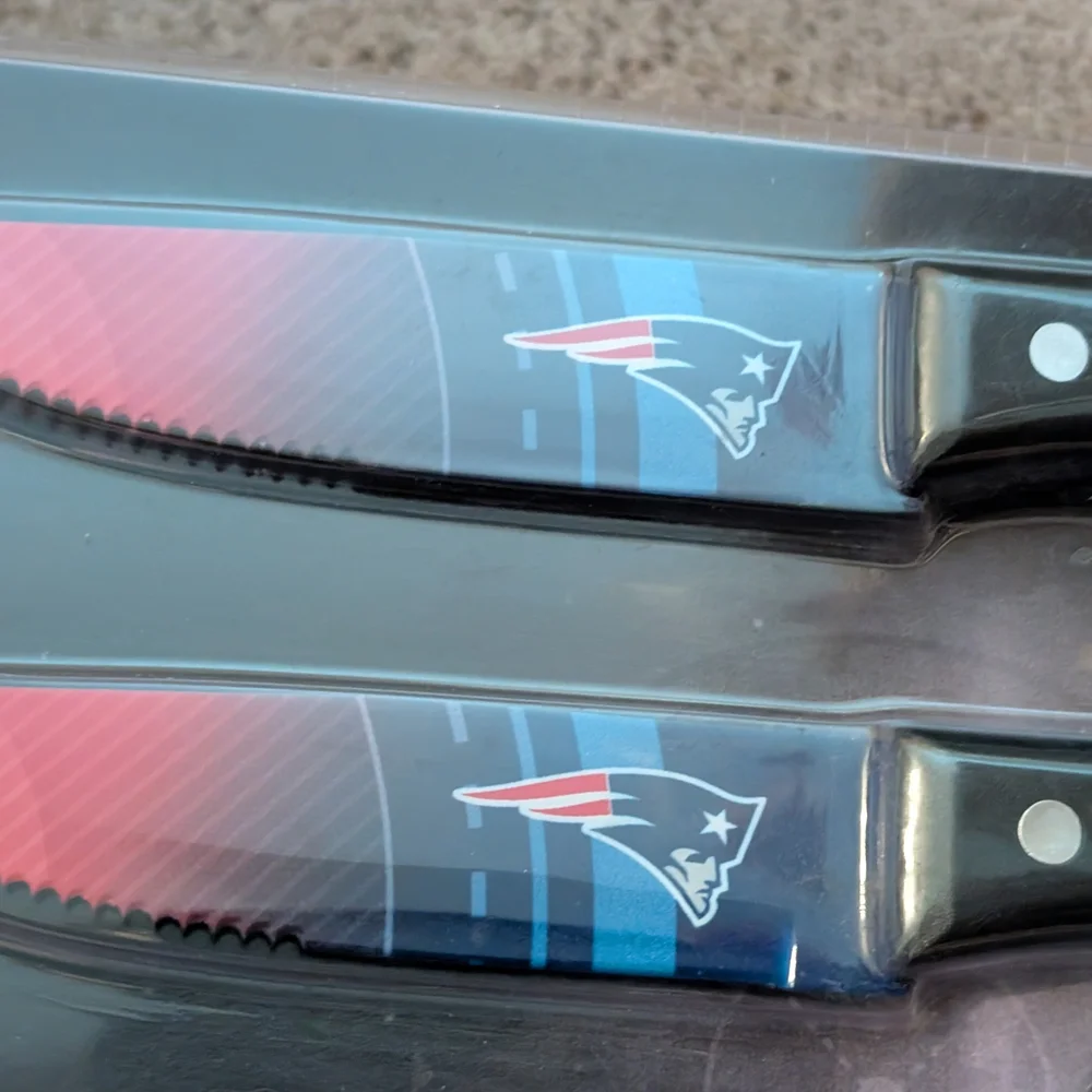 New England Patriots Steak Knife Set Brand New